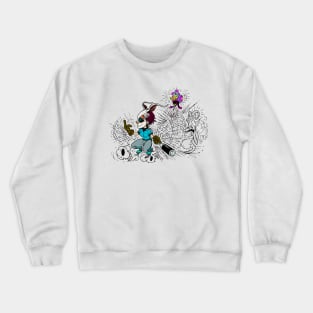 SKATING BLOODY RABBIT 013 Crewneck Sweatshirt